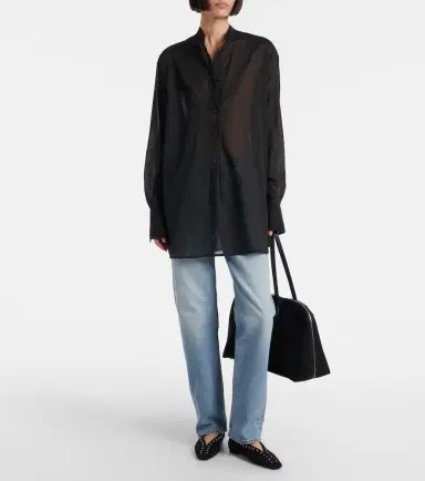 Toteme Oversized cotton shirt | Thumbnail 3 Toteme Oversized cotton shirt | Thumbnail 3