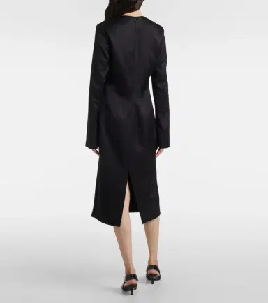 Toteme Satin midi dress | Thumbnail 2 Toteme Satin midi dress | Thumbnail 2