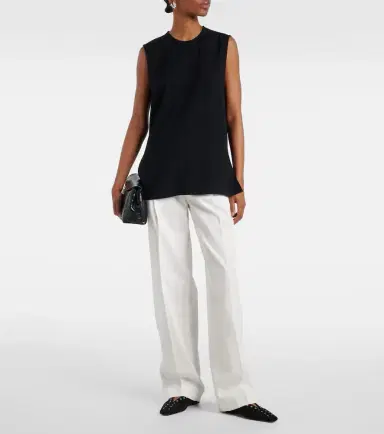 Toteme High-rise cotton straight pants | Thumbnail 4 Toteme High-rise cotton straight pants | Thumbnail 4