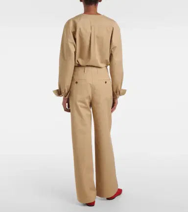 Toteme Cotton wide-leg pants | Thumbnail 5 Toteme Cotton wide-leg pants | Thumbnail 5
