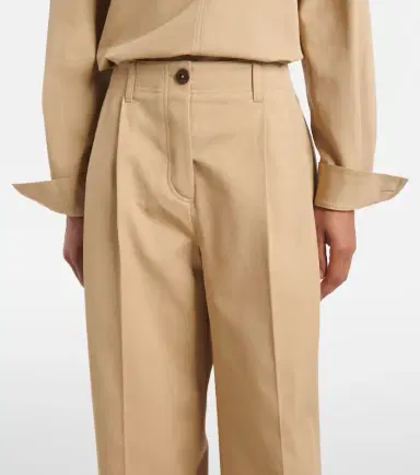 Toteme Cotton wide-leg pants | Thumbnail 6 Toteme Cotton wide-leg pants | Thumbnail 6