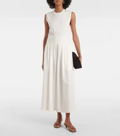 Toteme Cotton jersey midi dress | Thumbnail 3 Toteme Cotton jersey midi dress | Thumbnail 3