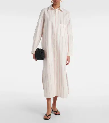 Toteme Striped cotton and silk shirt dress | Thumbnail 2 Toteme Striped cotton and silk shirt dress | Thumbnail 2