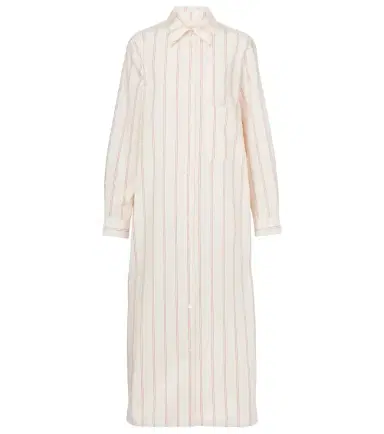 Toteme Striped cotton and silk shirt dress | Thumbnail 1 Toteme Striped cotton and silk shirt dress | Thumbnail 1