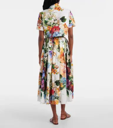 Dolce & Gabbana Cropped floral cotton shirt | Thumbnail 3 Dolce & Gabbana Cropped floral cotton shirt | Thumbnail 3
