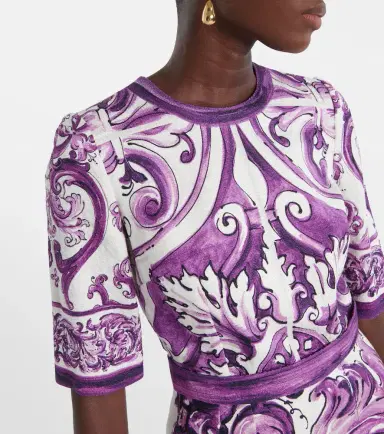 Dolce & Gabbana Majolica cotton-blend minidress | Thumbnail 2 Dolce & Gabbana Majolica cotton-blend minidress | Thumbnail 2