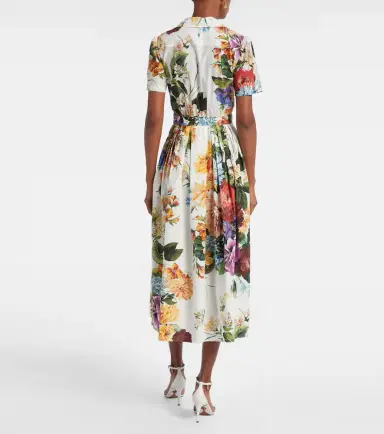 Dolce & Gabbana Floral cotton poplin shirt dress | Thumbnail 4 Dolce & Gabbana Floral cotton poplin shirt dress | Thumbnail 4