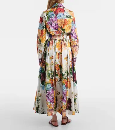 Dolce & Gabbana Floral gathered cotton maxi skirt | Thumbnail 2 Dolce & Gabbana Floral gathered cotton maxi skirt | Thumbnail 2
