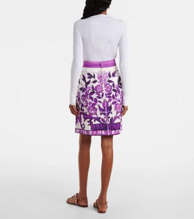 Dolce & Gabbana Majolica cotton and linen-blend miniskirt | Thumbnail 2 Dolce & Gabbana Majolica cotton and linen-blend miniskirt | Thumbnail 2