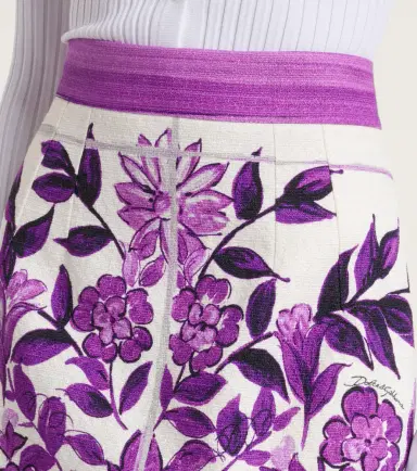 Dolce & Gabbana Majolica cotton and linen-blend miniskirt | Thumbnail 3 Dolce & Gabbana Majolica cotton and linen-blend miniskirt | Thumbnail 3