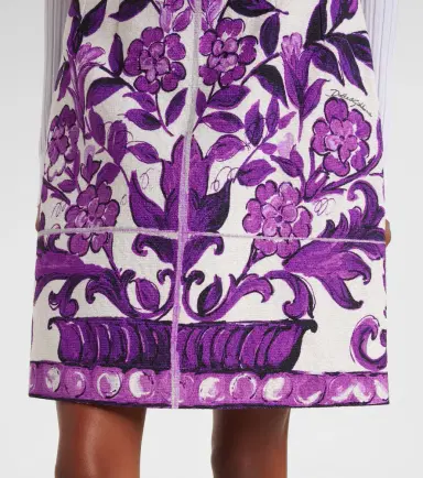 Dolce & Gabbana Majolica cotton and linen-blend miniskirt | Thumbnail 4 Dolce & Gabbana Majolica cotton and linen-blend miniskirt | Thumbnail 4