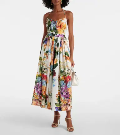 Dolce & Gabbana Floral cotton poplin crop top | Thumbnail 3 Dolce & Gabbana Floral cotton poplin crop top | Thumbnail 3