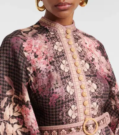 Zimmermann Illuminate floral linen midi dress | Thumbnail 5 Zimmermann Illuminate floral linen midi dress | Thumbnail 5