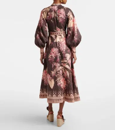 Zimmermann Illuminate floral linen midi dress | Thumbnail 6 Zimmermann Illuminate floral linen midi dress | Thumbnail 6