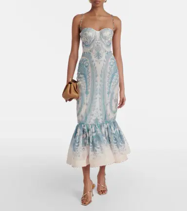 Zimmermann Illuminate silk and linen cocktail dress | Thumbnail 4 Zimmermann Illuminate silk and linen cocktail dress | Thumbnail 4
