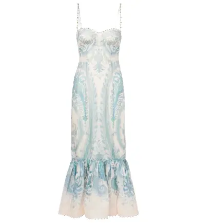 Zimmermann Illuminate silk and linen cocktail dress | Thumbnail 1 Zimmermann Illuminate silk and linen cocktail dress | Thumbnail 1