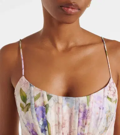 Zimmermann Dawning floral silk and linen corset dress | Thumbnail 3 Zimmermann Dawning floral silk and linen corset dress | Thumbnail 3