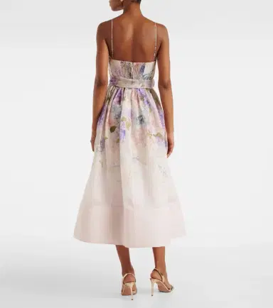 Zimmermann Dawning floral silk and linen corset dress | Thumbnail 4 Zimmermann Dawning floral silk and linen corset dress | Thumbnail 4