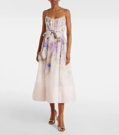 Zimmermann Dawning floral silk and linen corset dress | Thumbnail 6 Zimmermann Dawning floral silk and linen corset dress | Thumbnail 6