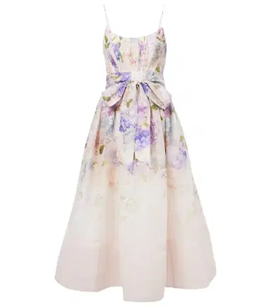 Zimmermann Dawning floral silk and linen corset dress | Thumbnail 1 Zimmermann Dawning floral silk and linen corset dress | Thumbnail 1