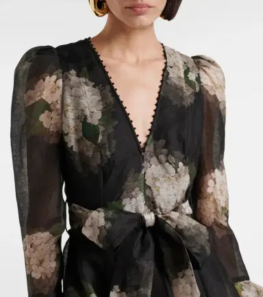 Zimmermann Balance floral linen and silk minidress | Thumbnail 2 Zimmermann Balance floral linen and silk minidress | Thumbnail 2