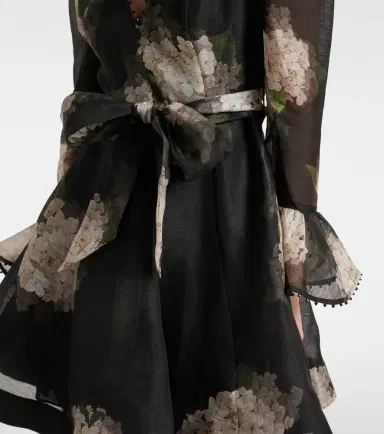 Zimmermann Balance floral linen and silk minidress | Thumbnail 4 Zimmermann Balance floral linen and silk minidress | Thumbnail 4