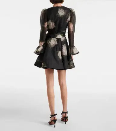 Zimmermann Balance floral linen and silk minidress | Thumbnail 5 Zimmermann Balance floral linen and silk minidress | Thumbnail 5