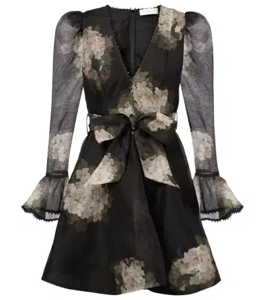 Zimmermann Balance floral linen and silk minidress | Thumbnail 1 Zimmermann Balance floral linen and silk minidress | Thumbnail 1