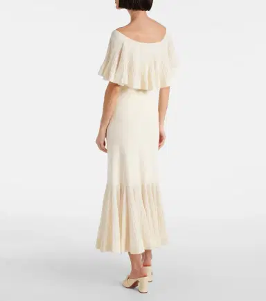 Zimmermann Illuminate pleated ribbed-knit midi skirt | Thumbnail 5 Zimmermann Illuminate pleated ribbed-knit midi skirt | Thumbnail 5
