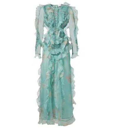 Zimmermann Illuminate floral ruffled silk organza gown | Thumbnail 1 Zimmermann Illuminate floral ruffled silk organza gown | Thumbnail 1