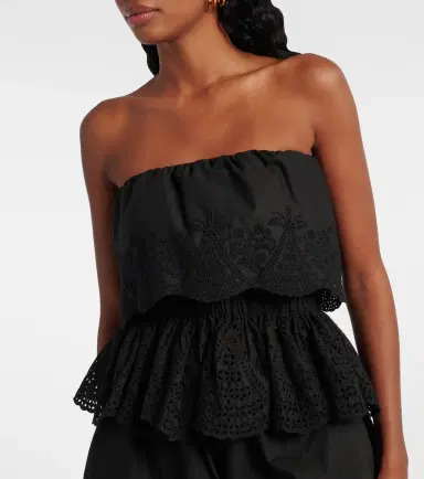 Posse Beryl peplum cotton top | Thumbnail 3 Posse Beryl peplum cotton top | Thumbnail 3