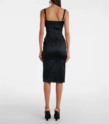 Dolce & Gabbana Satin midi dress | Thumbnail 3 Dolce & Gabbana Satin midi dress | Thumbnail 3