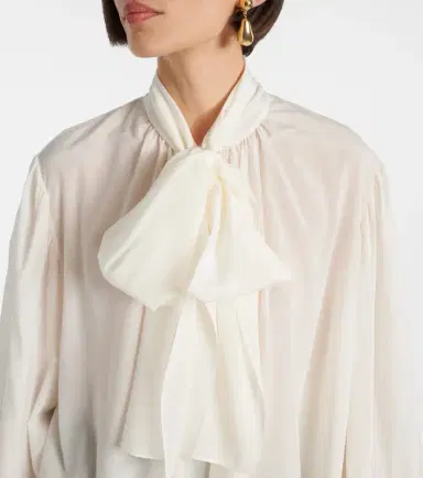 Dolce & Gabbana Silk-blend top | Thumbnail 4 Dolce & Gabbana Silk-blend top | Thumbnail 4