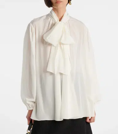 Dolce & Gabbana Silk-blend top | Thumbnail 5 Dolce & Gabbana Silk-blend top | Thumbnail 5