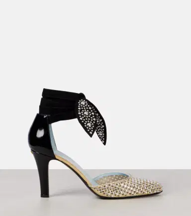 Valentino Garavani Foliefoliage 85 suede and leather pumps | Thumbnail 4 Valentino Garavani Foliefoliage 85 suede and leather pumps | Thumbnail 4