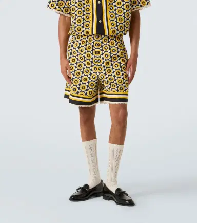 Valentino Printed cotton poplin shorts | Thumbnail 2 Valentino Printed cotton poplin shorts | Thumbnail 2