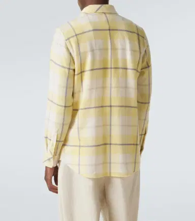 God’s True Cashmere Dreamer plaid cashmere shirt with moonstone | Thumbnail 4 God’s True Cashmere Dreamer plaid cashmere shirt with moonstone | Thumbnail 4