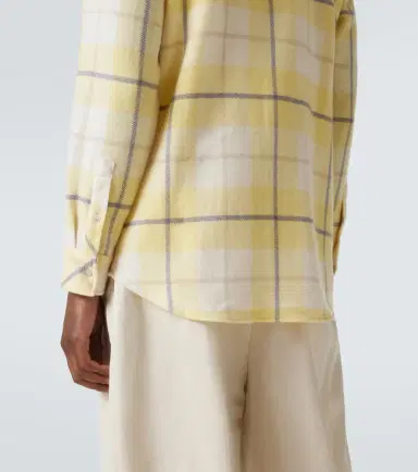 God’s True Cashmere Dreamer plaid cashmere shirt with moonstone | Thumbnail 6 God’s True Cashmere Dreamer plaid cashmere shirt with moonstone | Thumbnail 6