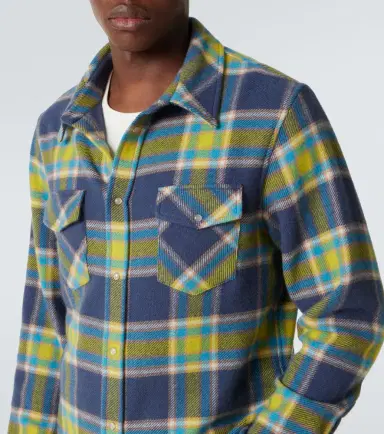 God's True Cashmere Explorer plaid cashmere shirt with quartz | Thumbnail 2 God's True Cashmere Explorer plaid cashmere shirt with quartz | Thumbnail 2