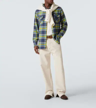 God's True Cashmere Explorer plaid cashmere shirt with quartz | Thumbnail 4 God's True Cashmere Explorer plaid cashmere shirt with quartz | Thumbnail 4