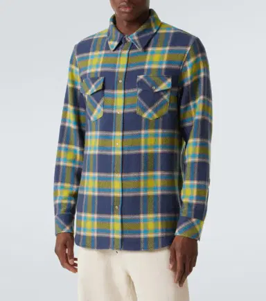 God's True Cashmere Explorer plaid cashmere shirt with quartz | Thumbnail 5 God's True Cashmere Explorer plaid cashmere shirt with quartz | Thumbnail 5