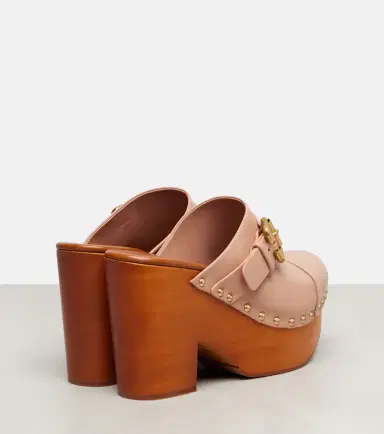 Chloé Chloé Jeannette 80 studded leather clogs | Thumbnail 2 Chloé Chloé Jeannette 80 studded leather clogs | Thumbnail 2