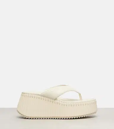 Chloé Chloé Nama leather platform thong sandals | Thumbnail 2 Chloé Chloé Nama leather platform thong sandals | Thumbnail 2