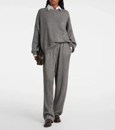 Brunello Cucinelli Cotton-blend lamé sweater | Thumbnail 2 Brunello Cucinelli Cotton-blend lamé sweater | Thumbnail 2