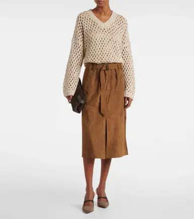 Brunello Cucinelli Sequined silk and linen-blend sweater | Thumbnail 2 Brunello Cucinelli Sequined silk and linen-blend sweater | Thumbnail 2