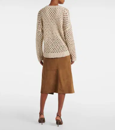 Brunello Cucinelli Sequined silk and linen-blend sweater | Thumbnail 3 Brunello Cucinelli Sequined silk and linen-blend sweater | Thumbnail 3