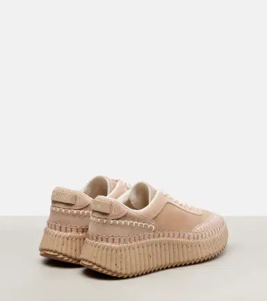 Chloé Chloé Nama suede platform sneakers | Thumbnail 3 Chloé Chloé Nama suede platform sneakers | Thumbnail 3