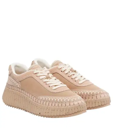 Chloé Chloé Nama suede platform sneakers | Thumbnail 1 Chloé Chloé Nama suede platform sneakers | Thumbnail 1