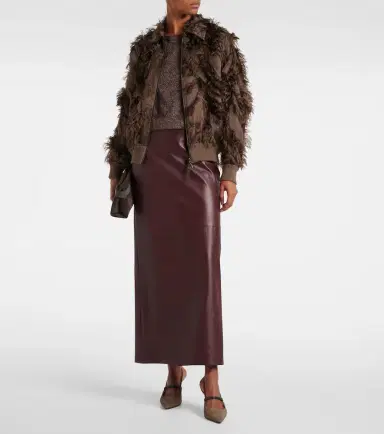 Brunello Cucinelli Leather maxi skirt | Thumbnail 2 Brunello Cucinelli Leather maxi skirt | Thumbnail 2