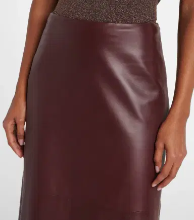 Brunello Cucinelli Leather maxi skirt | Thumbnail 3 Brunello Cucinelli Leather maxi skirt | Thumbnail 3